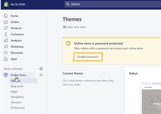 Shopify Website Builder: Themes